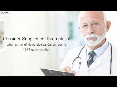 Which cancer would benefit from including Kaempferol in their diet?