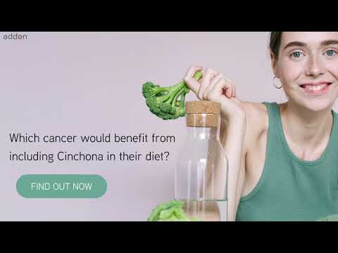 Which cancer would benefit from including Cinchona in their diet?